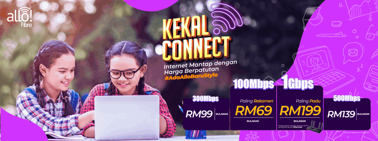 Kekal Connect — Allo Fibre plans from RM69 per month